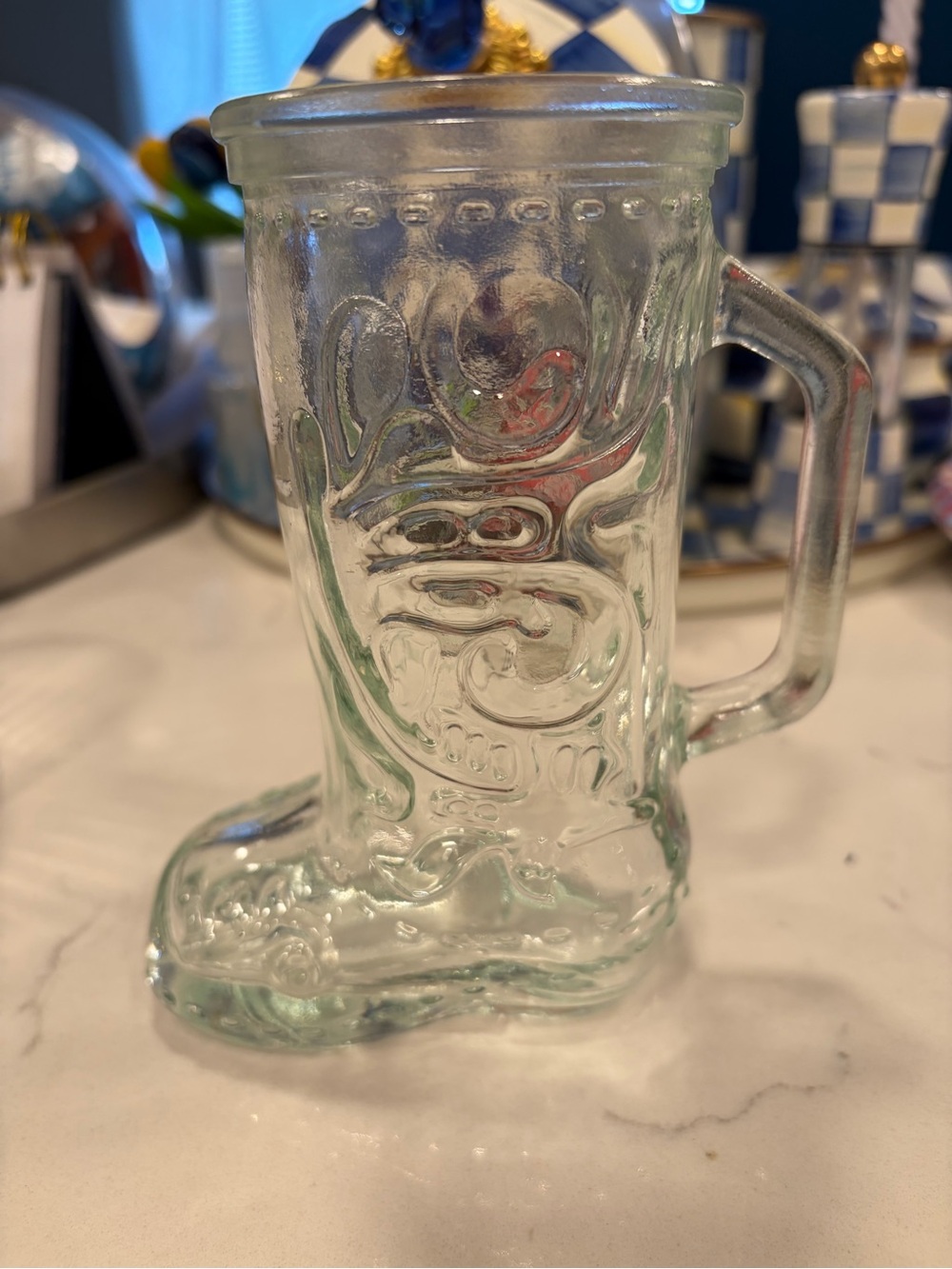 New Clear Glass Boot-Shaped Mug